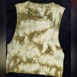 AERIE Tie-Dye Sleeveless CROP TOP, SIZE M